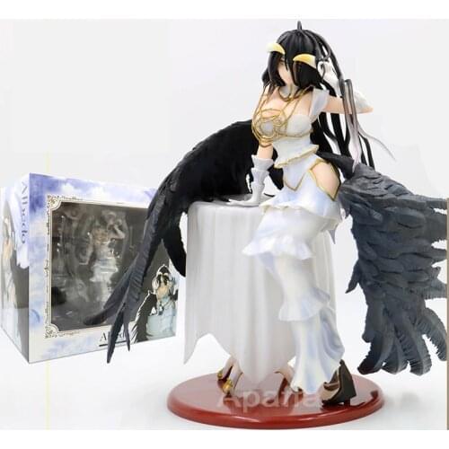 28cm Anime Overlord Albedo Cartoon Sexy Girls PVC Action Figures Toy Collectible Model Toys for Kids Children Gifts