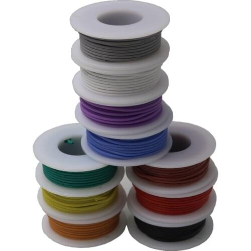 Silicone 28AWG 10M Flexible Silicone Wire RC Cable Square Model Airplane Electrical Wire Cable Red+Black