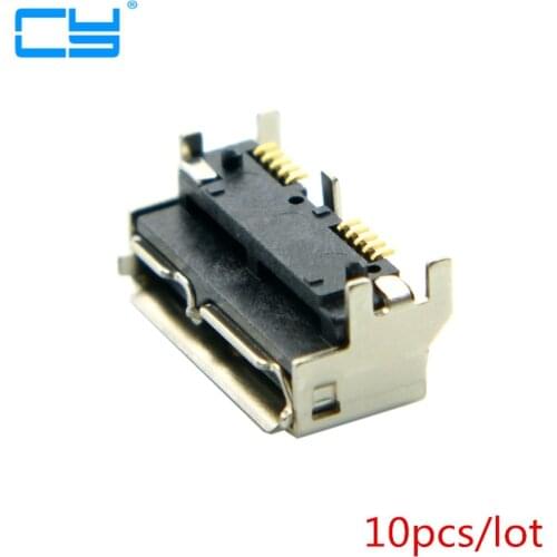 10pcs MICRO USB 3.0 female socket B Type mobile hard disk interface for Samsung Toshiba height 5.2MM