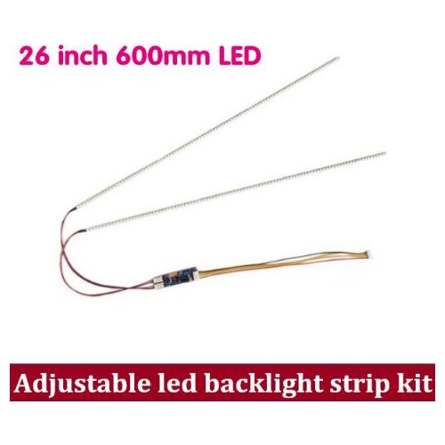 600mm*4mm*2mm LED Backlight Strip Kit,Update 26" 26 inch CCFL LCD Screen to LED Monitor,Brightness adjustable