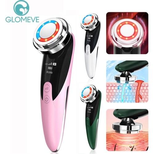 Face Massager Skin Rejuvenation Photon Mesotherapy Face Lifting Device LED Light Therapy Beauty Firming Cleaning Wrinkle Remover