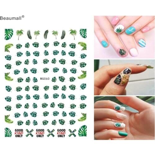Fashion Nails Art Manicure Back Glue Decal Decorations Nail Sticker For Nails Tips Beauty