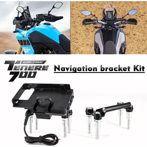 Motorcycle Navigation Bracket For Yamaha TENERE 700 T7 T 700 Tenere 700 GPS navigation bracket mobile phone clip kit