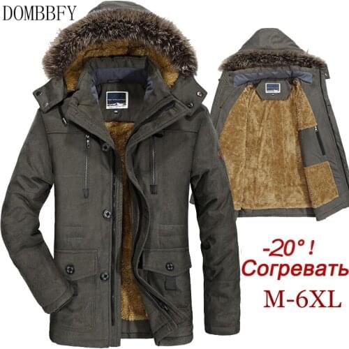 Mens Winter Jacket Thicken Warm Hooded Military Cotton-Padded Jacket Coat Men Windbreaker Parkas Fleece Jacket 6XL 7XL Overcoat