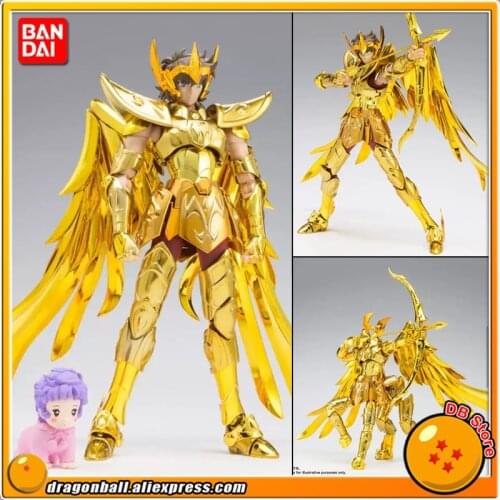 "Saint Seiya" Original BANDAI SPIRITS Saint Cloth Myth Action Figure - Sagittarius Aiolos -Revived Ver.- and Baby Athena