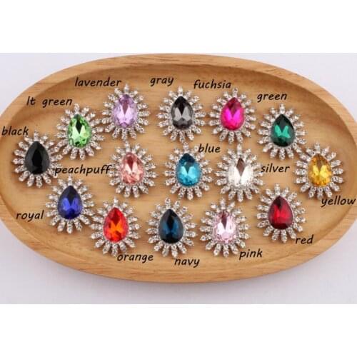 5pcs/lot Clear Crystal Rhinestone button ,Crystal Button Wedding decoration accessory