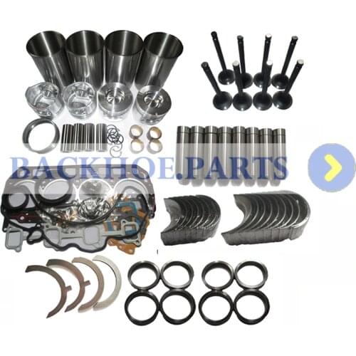 Overhaul Rebuild Kit For Isuzu 4JB1 2.8L Non-Turbo Engine Mustang Bobcat Loader Excavator