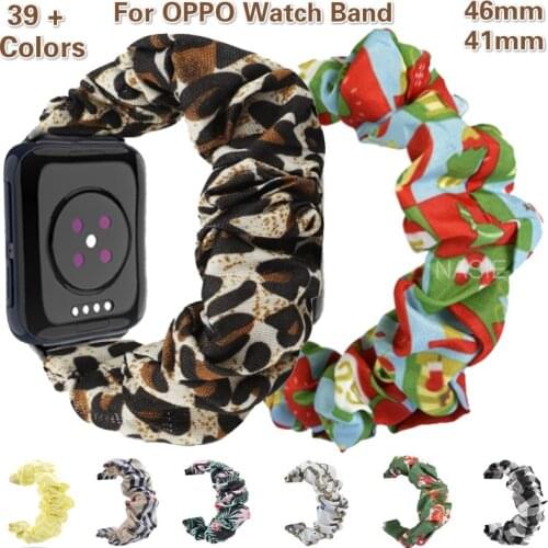 Scrunchie Elastic Band for OPPO Watch Band 46mm 41mm Sport Strap Women Bracelet for OPPO Strap Bracelet 46mm 41mm