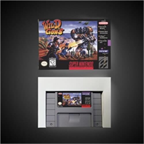 Wild Guns - Action Game Card US Version with Retail Box