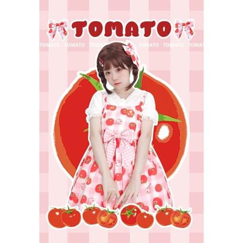 Japanese kawaii girl sweet lolita dress vintage falbala bowknot cute printing high waist victorian dress loli cos gothic lolita