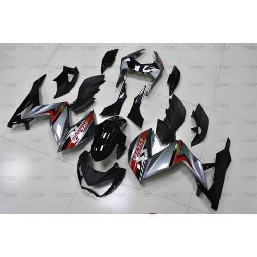 Z 250 300 Ninja 2015 - 2016 Fairings for Kawasaki Z300 Z250 15 Body Kits Z 250 300 Ninja 2016 Black Silver Full Body Kits