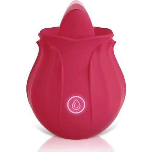10 Frequency G-Spot Vibrator Tongue Licking Stimulator Nipple Massager Adult Rechargeable Sex Toy for Women Couples