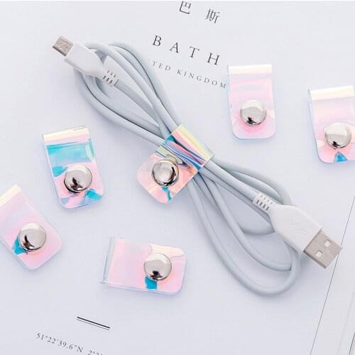 2pcs cable protector cute cable clips management earphone accessories cord winder