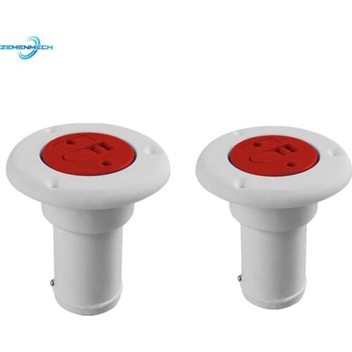 2PCS Nylon Plastic UV Stabilized Deck Filler Of Fuel 1.5 Inch Socket Boat Motorhome Yacht Caravans Camper Vans Truck Marine
