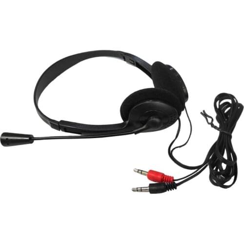 3.5mm Stereo 100mW Headphone With Miniphone For Clear headband Adjustable Headset Stereo Cancelling Quality Wired Noi Sound X3G4
