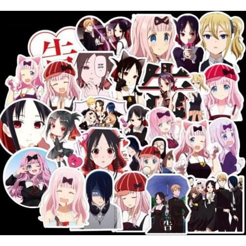 50PCS New Anime Love Is War Chika Fujiwara Stickers for DIY Girl Stationery Laptop Phone Guitar Suitcase Cute Sticker Toys Gift