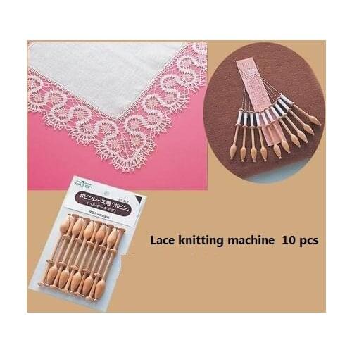57-812) Clover Hand Tools Line shuttle Tats Bobbins (set) 10 root Lace knitting machine