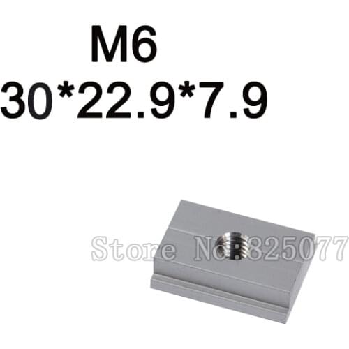 Free Shipping 10pcs/lot M6 T-Slider for T-slot for Various Woodworking Jigs 30*22.9*7.9mm CP551