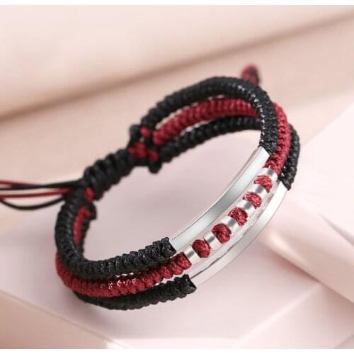Dragon Knot Hand-woven Bracelet Luck Multicolor Retro Brace for Man and Women Bracelet Ethnic Wind Jewelry