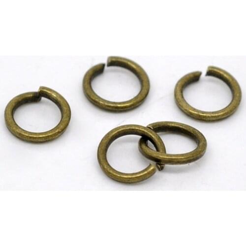 DoreenBeads 1000 Bronze Tone Open Jump Rings 5x0.8mm (B12908), yiwu