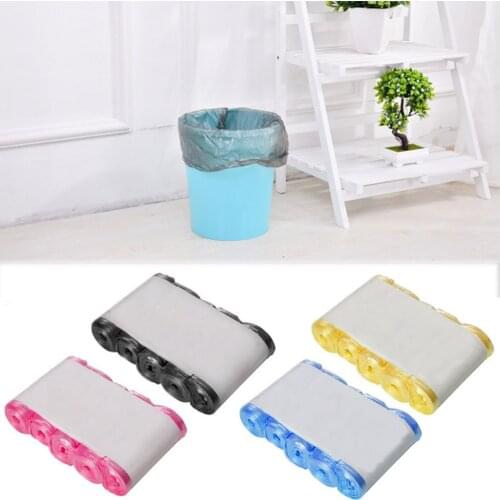 Eco-friendly Home Trash Bags portable Flat Top Type Garbage Bag kitchen Color Thickening Plastic Bag