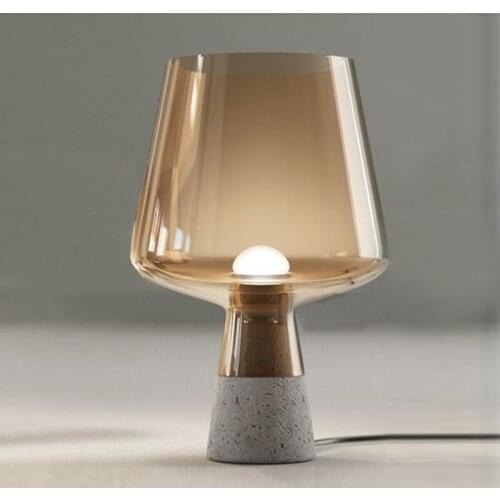 Europe led color glass deco halloween lampara mesa for bedroom living room bedside lamp bed lamp