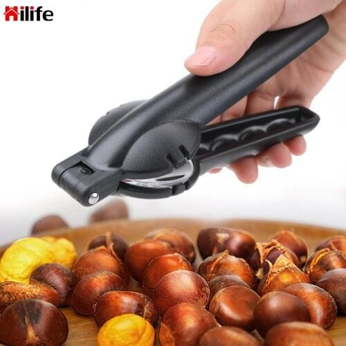 HILIFE Stainless Steel 2 in 1 Quick Chestnut Clip Walnut Pliers Metal NutCracker Sheller Nut Opener Kitchen Tools Cutter Gadgets