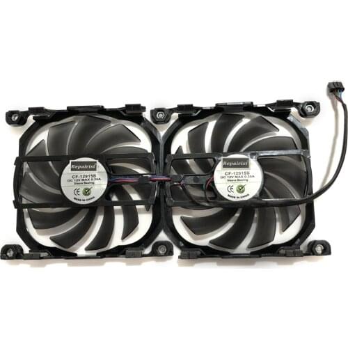 2pcs/Set Inno GTX1070TI/1070 GPU VGA Card Cooler Cooling Fan Replacement For INNO3D GEFORCE GTX1070 GTX1070 TI X2 V2 Graphics