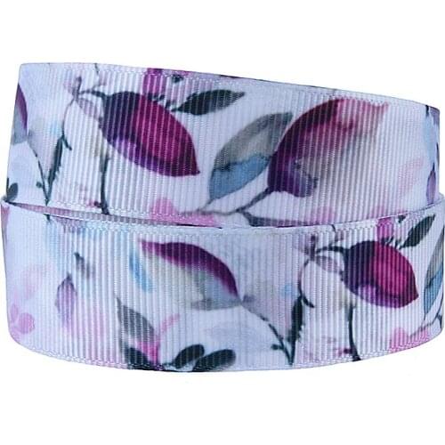 FLRA Ribbon Wholesale cheap price 16/22/25/38/50/75mm beautiful floral patterns grosgrain ribbon for home decoration
