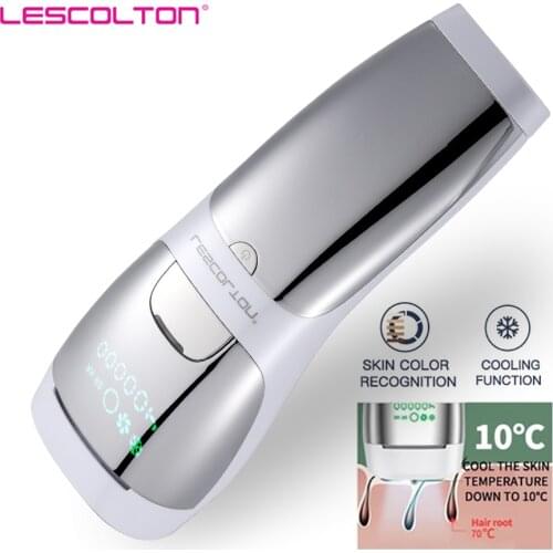 Lescolton Sapphire IPL Epilator Laser Hair Removal Diamond Blue Cool Plainless Photoepilation for Men Women Electric Depilador