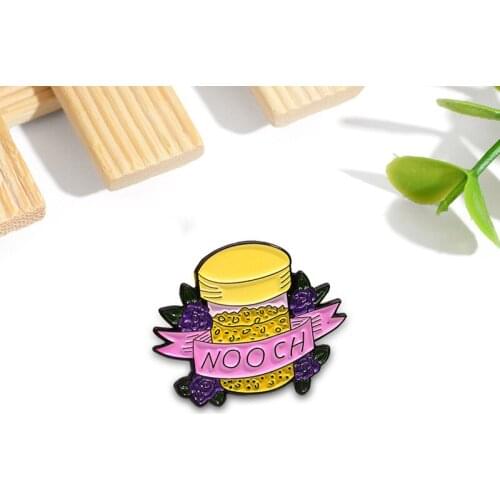Fashion Creative New Product Flower Ribbon Wrapped Yellow Beverage Brooch Ins Personalized All-match Clothing Badge Accessories