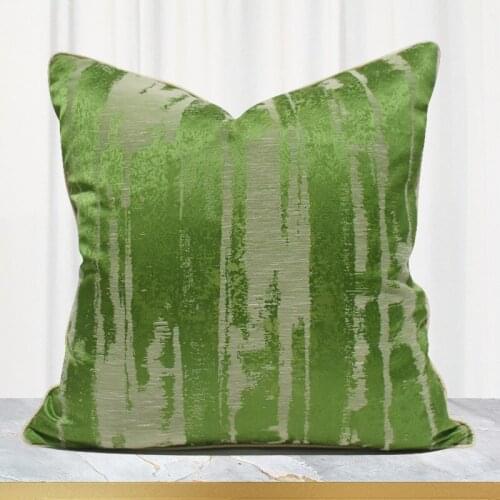 Sofa Cushion-Cover Villa Grass Green Sofa Pillowcase Livingroom Decoration Cushion Cover Geometric Abstract Pillow Cover