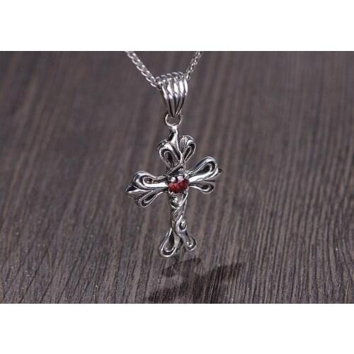 Solid 925 Sterling Silver cross Mens Womens Pendant A5574