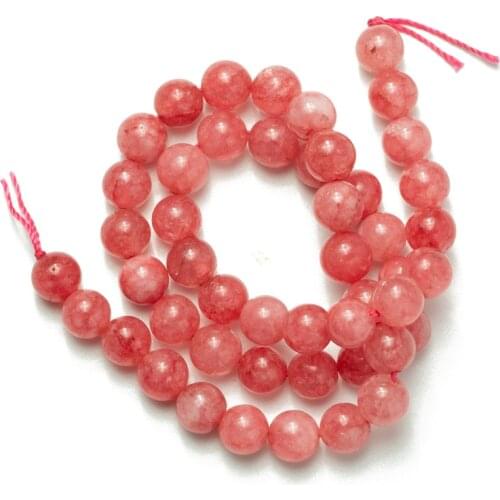 Wholesale Rhodochrosite Natural Stone Beads Round Loose Beads 4 6 8 10 12mm for Jewelry Making Accessories Bracelet DIY