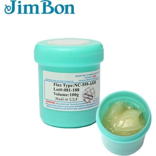 JimBon NC-559-ASM TPF Flux Anti-Wet No-Clean 100g Cream AMTECH Solder Paste