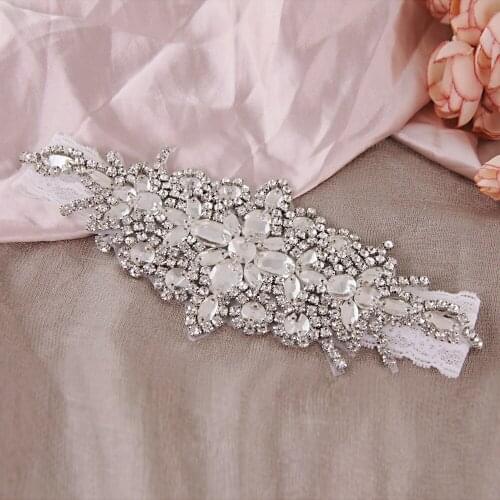 Handmade Sexy Bridal Garters White Garter Belt Fashion Soft Sexy Women Girl Diamond Lace Garter Sexy Girls Garter Lace Garter