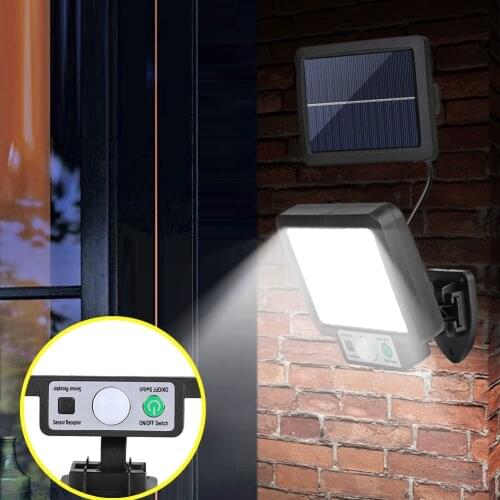 LED Split Solar Powered Wall Light Outdoor Waterproof Motion Sensor Induction Lamp Garden Street Lighting Decoration