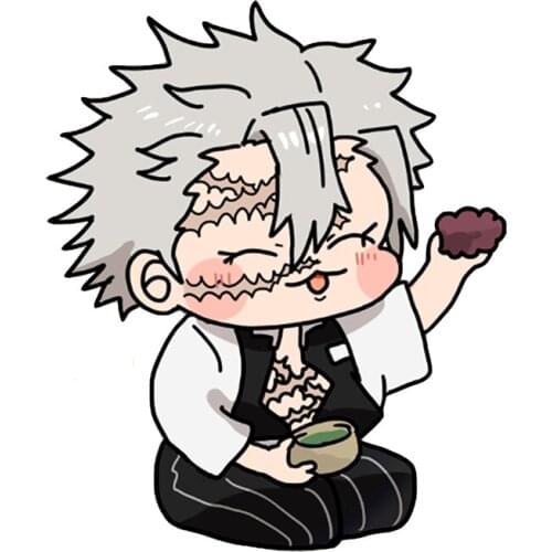 Three Ratels Funny cartoon The Franxx Japanese anime wall sticker art custom Car Stickers Waifu Cartoon Decal