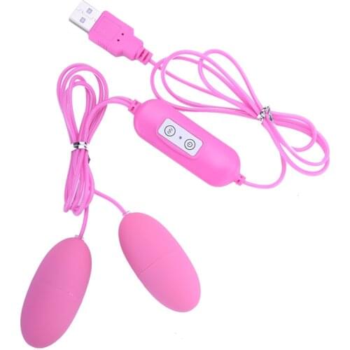 USB Vibrating egg with Dual vibrator sex toys for women masturbation 20 vibration modes
