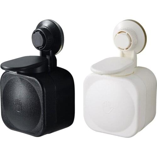 Waterproof ABS Soap Dispenser Wall Mounted Press Suction Cup Kitchen Soap Dispenser Hanging Practical Bathroom Space Saving