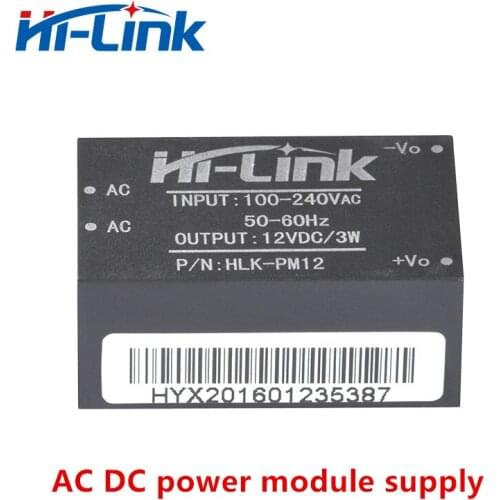 High precision power supply module 220v 12v 3w voltage-stabilizing isolating switch power supply module hlk-pm12
