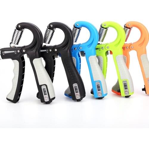 R-Shape Adjustable Countable Hand Grip Strength Exercise Gripper with Counter Durable Hand Strength Exercise Fitness Equipment