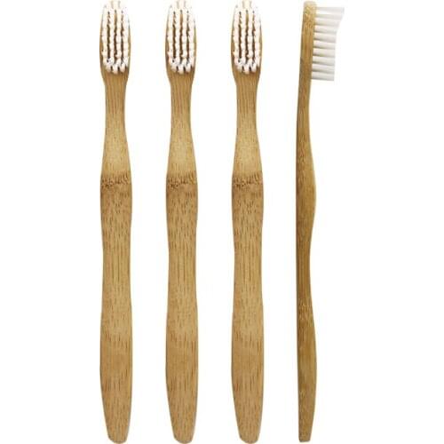 DR.PERFECT 50 PCS/lot Square Style Bamboo Toothbrush Wholesale Eco friendly Wooden Bamboo Toothbrush Oral Care White Bristle