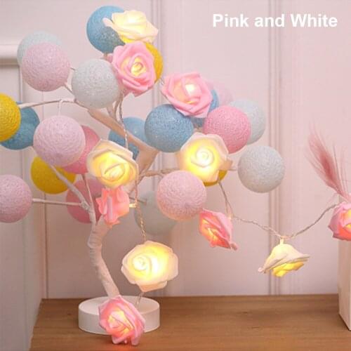 1.5M/3M 10PCS/20PCS LED Roses Flower String Lights Home Wedding Party Decoration Fake Flowers Fairy Lighting Christmas Decor 50