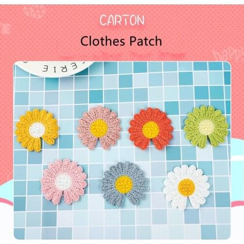 10 Pcs Cute Flower Embroidery Patches For Clothing DIY Coat Patches Beautiful Colorful Clothes Sewing Accessories