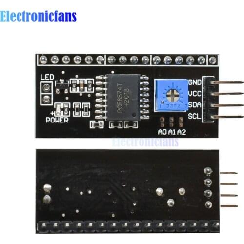 10Pcs/Lot IIC/I2C Interface LCD1602 Adapter Plate Board 5V LCD Adapter Converter Module For LCD1602 2004 LCD