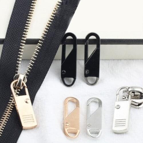 2PCS Alloy Universal Zipper Puller for Clothing Zip Fixer Removable Zipper Slider DIY Sewing Instant Repair Zipper For Bags