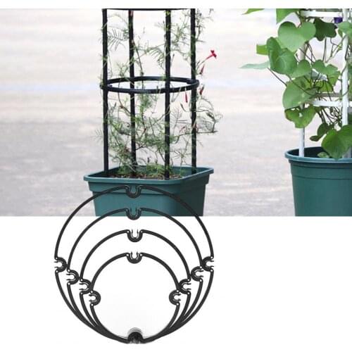 20/25/30/35cm Climbing Plant Rack Plant Potted Support Frame Resuable Good Toughness Black Stand Flower Holder for Viper