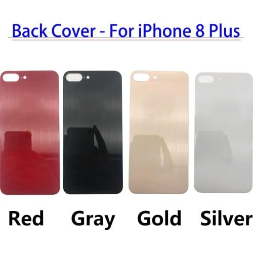 20Pcs/Lot Replacement Full Housing For Iphone 8 Plus Big Hole Battery Back Cover Door Rear Back Case