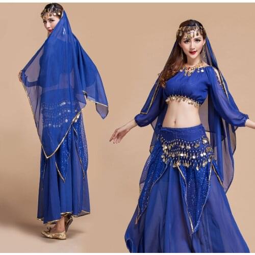 2020 Dance Performance Clothing New Style Belly Dance Practice Set Indian Women Spande